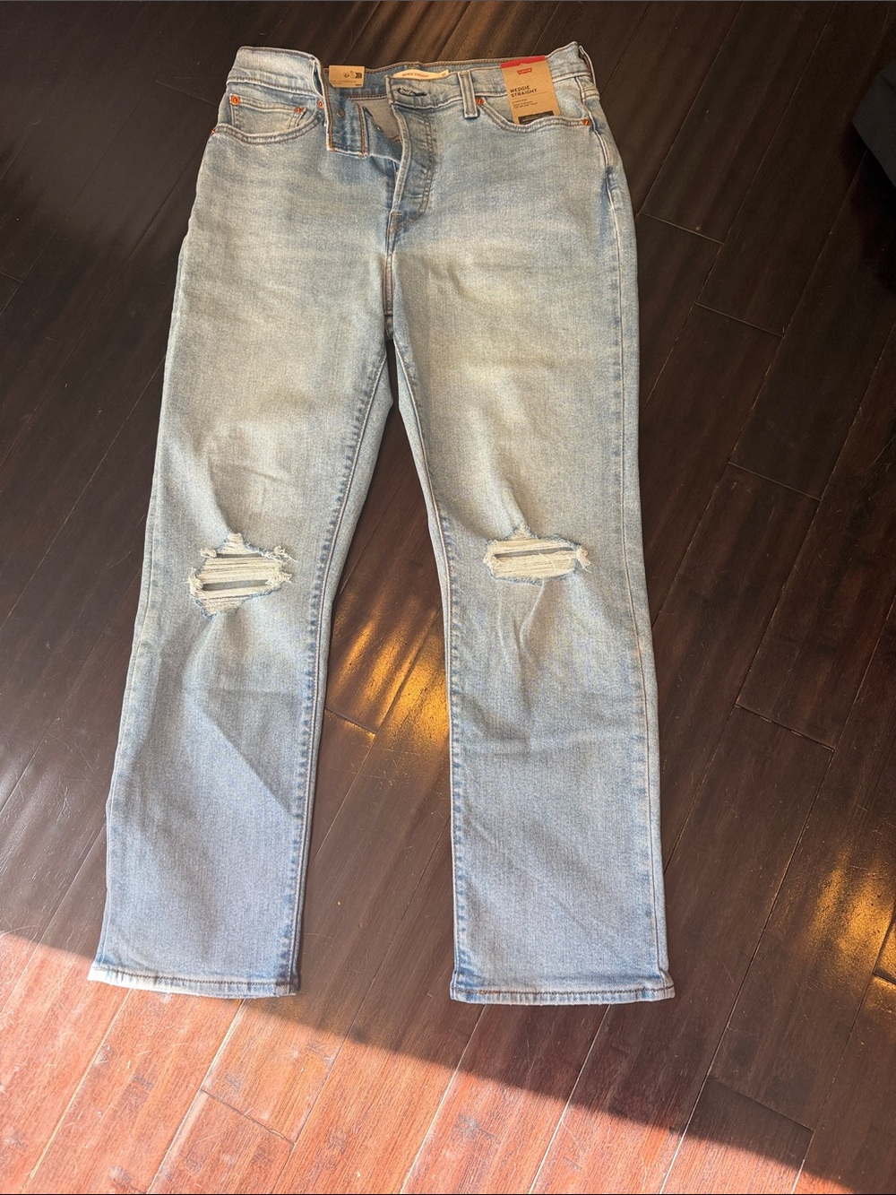 Light Blue Distressed Women’s Jeans